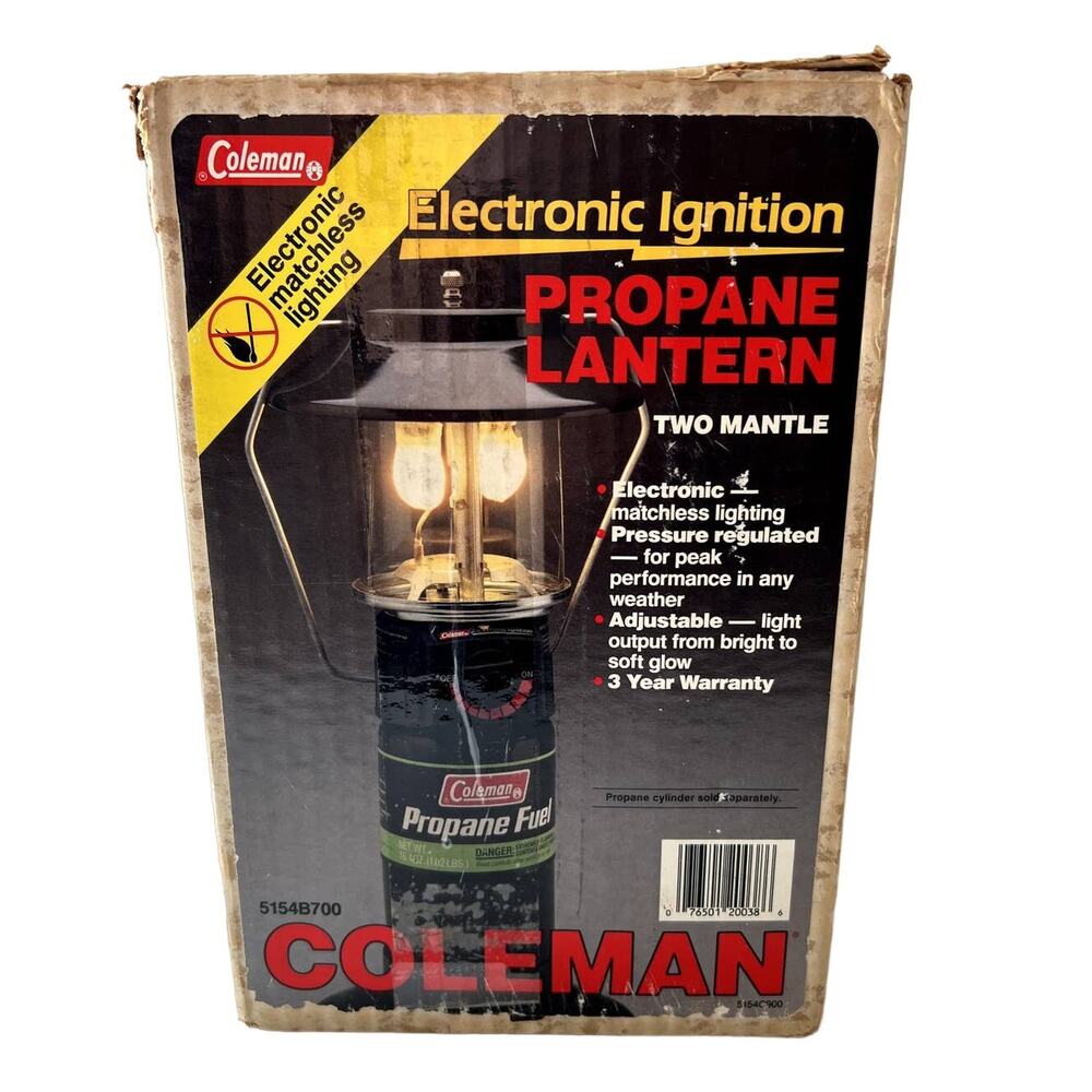 Coleman Propane Lantern Electronic Ignition with Paperwork Excellent Working